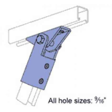 Unistrut P2815 Adjustable Brace Fitting, Various Finishes